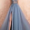 Robe Trapèze En Tulle Bleu Gris Et Col En V -Zapaka 07a 1024x1024 2x 84a73241 f542 4b41 ad8f a584fd552c75