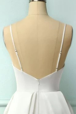 Robe Mi-longue Blanche à Bretelles Spaghetti -Zapaka 19101202838 67f14828 9e1c 4f7c 9ed8 e6d4816d849f