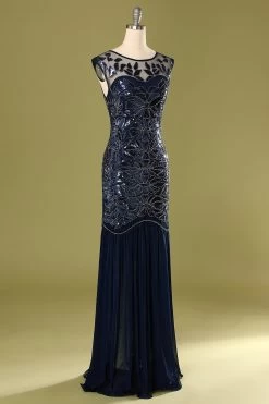 Robe à Paillettes Bleu Marine Des Années 1920 -Zapaka 19122002756 63cbaff3 8556 4312 83b7 eae4c58a84fe