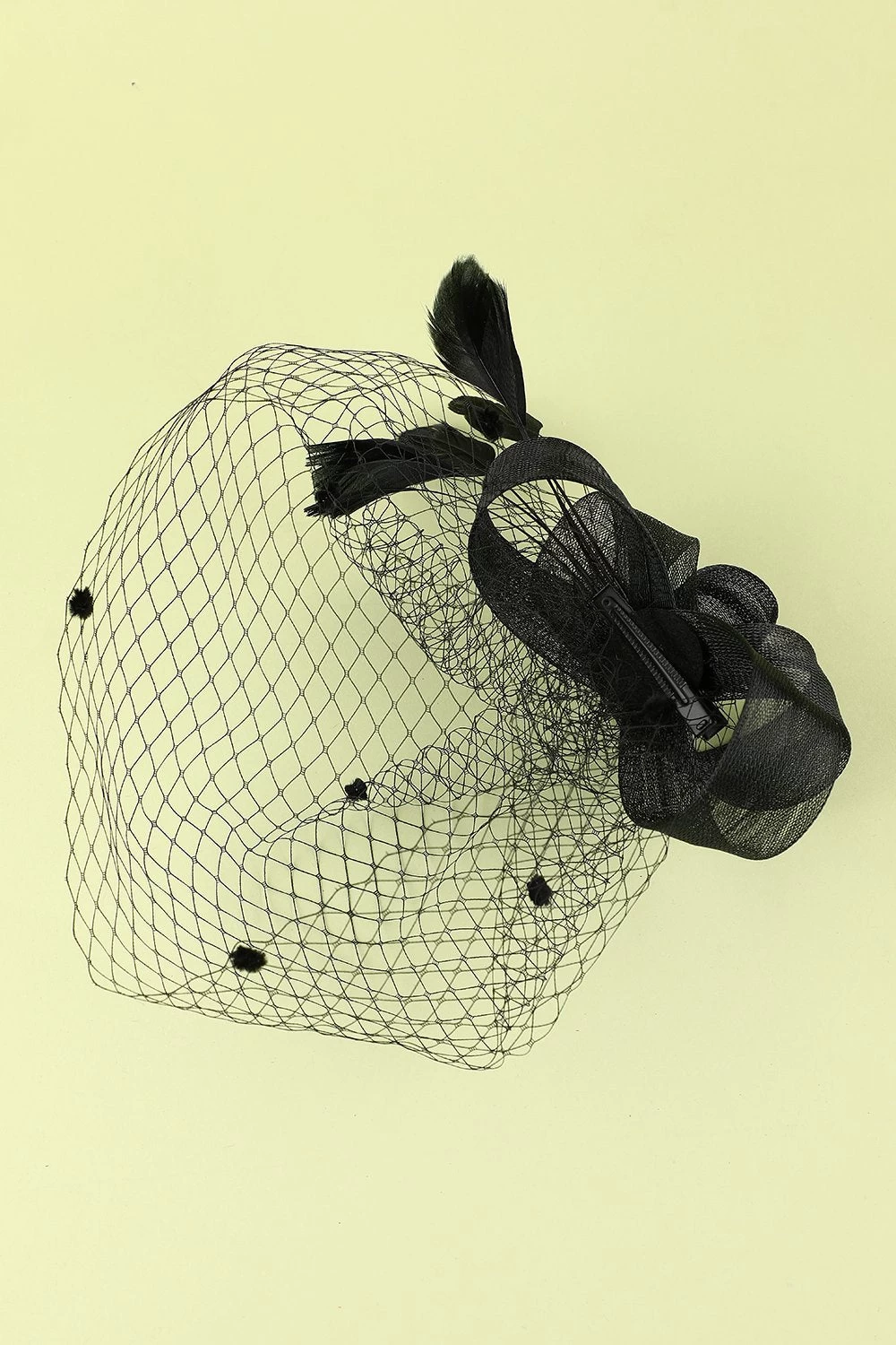 Zapaka Bandeau Rétro Année 1920 En Tulle Avec Plume Noire 10 Zapaka Bandeau Rétro Année 1920 En Tulle Avec Plume Noire – Image 8