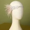 Bandeau De Clapet Perlé Plume Des Années 1920 2 Bandeau De Clapet Perlé Plume Des Années 1920 -Zapaka 1920s Feather Beaded Flapper Headband