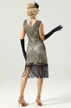 Robe Gatsby Sans Manches Des Années 1920 -Zapaka 2021062417284160d45049b4b3d