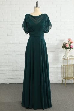 Robe Mère Mousseline Verte