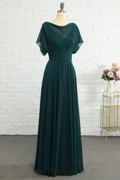 Robe Mère Mousseline Verte -Zapaka 321061 Peacock Green 3