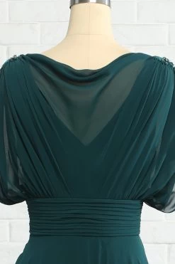 Robe Mère Mousseline Verte -Zapaka 321061 Peacock Green 6