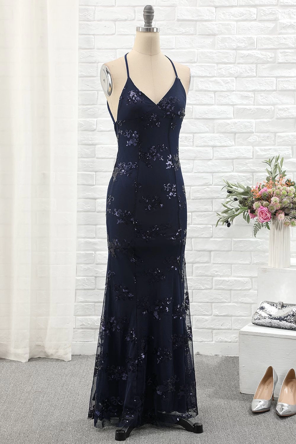 Robe De Cocktail Marine 5 Robe De Cocktail Marine – Image 3