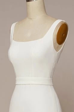 Robe De Mariée Mermaid Square Neck -Zapaka 9055686471d7b62fb9dda31e345302ec