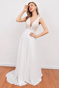 Robe De Mariée Broderie Blanche -Zapaka 9ef087d54a9e440306e8688e33af6341