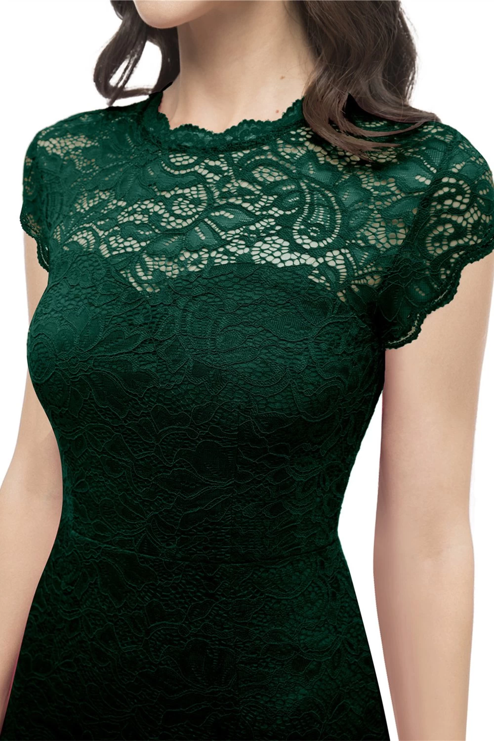 Robe En Dentelle Burgundy Bodycon 13 Robe En Dentelle Burgundy Bodycon – Image 11