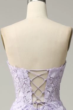 Une Ligne De Bretelles Spaghetti Longue Robe De Soirée Violette Avec Appliques -Zapaka CEYY2318Purple 5 00945014 0434 40bd b7b2 fad012f102b1