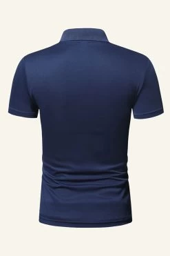 Polo Décontracté à Manches Courtes Noir -Zapaka CGGXH01289 Navy 2 2cda10ce 7d46 4954 9df6 8528d29fe29b