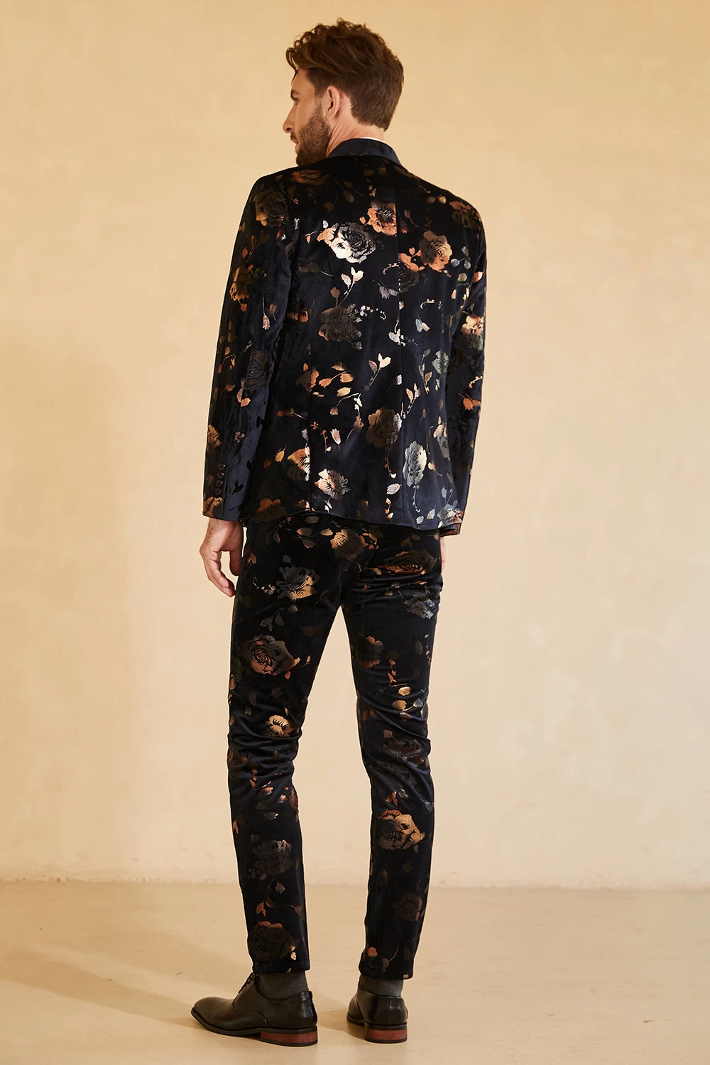 Revers à Double Poitrine Costumes De Mariage Pour Hommes Noirs 4 Revers à Double Poitrine Costumes De Mariage Pour Hommes Noirs – Image 2