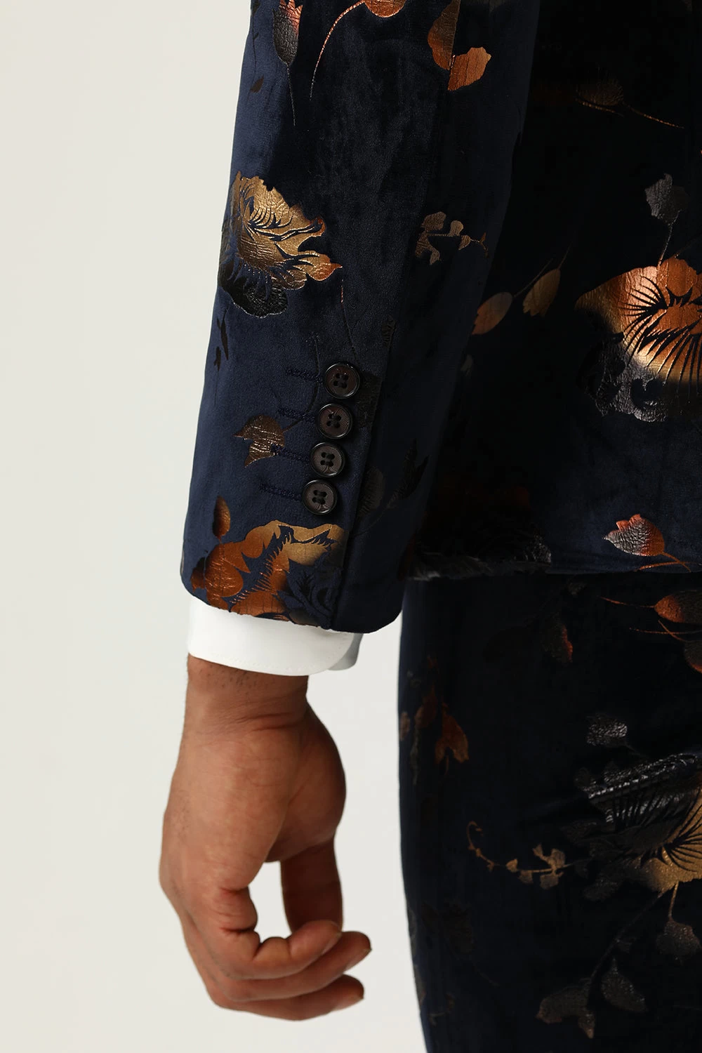 Revers Noir à Double Poitrine Costumes De Bal Pour Hommes 9 Revers Noir à Double Poitrine Costumes De Bal Pour Hommes – Image 7