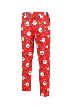 Bonhomme De Neige Rouge Imprimé 3 Pièces Costume Pour Hommes De Fête De Noël 17 Bonhomme De Neige Rouge Imprimé 3 Pièces Costume Pour Hommes De Fête De Noël -Zapaka CGGXH0906 Red 8