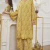 Caftan Marocain à Col En V Deux Pièces 1 Caftan Marocain à Col En V Deux Pièces -Zapaka CGLH3007 20Yellow first