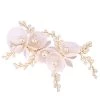 Peigne De Mariée à Fleurs Dorées -Zapaka CGLHW21050 1