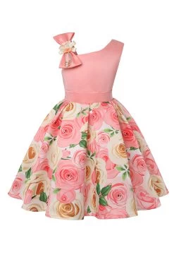 Robe De Soirée Pour Filles Sans Manches Violet Floral 28 Robe De Soirée Pour Filles Sans Manches Violet Floral -Zapaka CGLLY30246 20Peach 20 1
