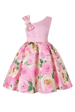 Robe De Soirée Pour Filles Sans Manches Violet Floral 30 Robe De Soirée Pour Filles Sans Manches Violet Floral -Zapaka CGLLY30246 20Pink 20 1