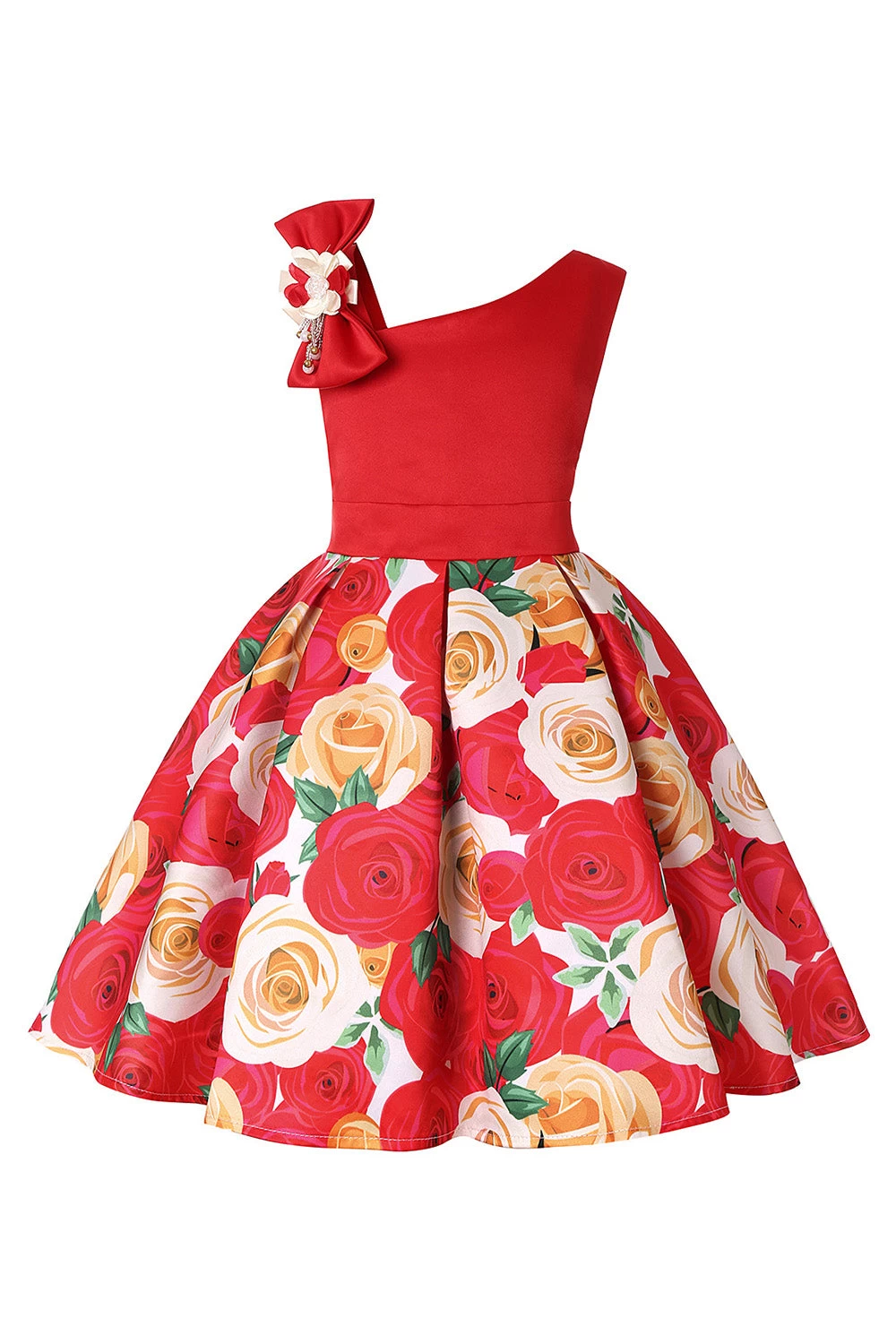 Robe De Soirée Pour Filles Sans Manches Violet Floral 15 Robe De Soirée Pour Filles Sans Manches Violet Floral – Image 13