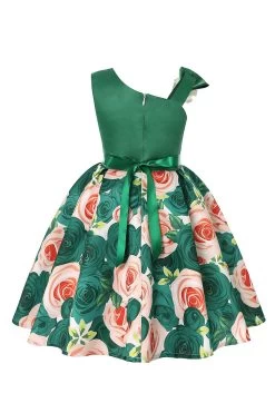 Robe De Soirée Pour Filles Sans Manches Violet Floral 27 Robe De Soirée Pour Filles Sans Manches Violet Floral -Zapaka CGLLY30246 Green 2 6958e4b1 47d7 4a59 9cef b51451a05307