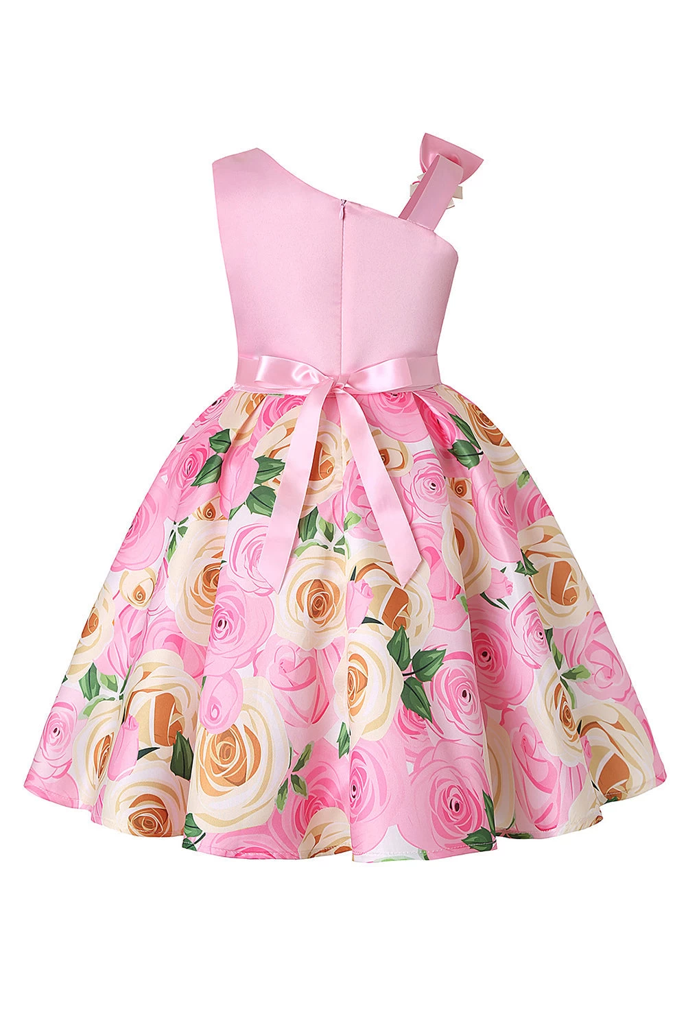 Robe De Soirée Pour Filles Sans Manches Violet Floral 14 Robe De Soirée Pour Filles Sans Manches Violet Floral – Image 12