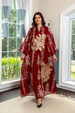 Broderie à Paillettes Bleu Caftan Femmes Robe Arabe 25 Broderie à Paillettes Bleu Caftan Femmes Robe Arabe -Zapaka CGLLY30450 20Burgundy 20 1 29b4ac4a 6021 4ba2 9be1 29a3cd1021a3