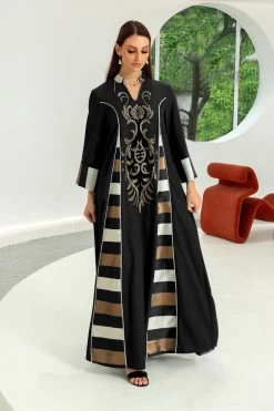 Bourgogne Robe De Soirée Caftan Marocaine 21 Bourgogne Robe De Soirée Caftan Marocaine -Zapaka CGLLY30451 20Black 20 2