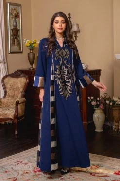 Bourgogne Robe De Soirée Caftan Marocaine 25 Bourgogne Robe De Soirée Caftan Marocaine -Zapaka CGLLY30451 20Navy 20 3