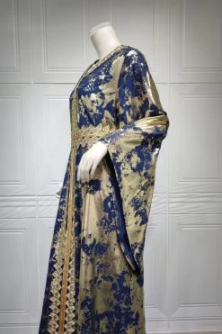 Robe Longue Marocaine Marocaine Florale Rouge 16 Robe Longue Marocaine Marocaine Florale Rouge -Zapaka CGLLY30452 20Blue 20 5