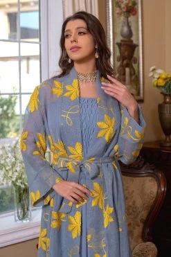 Bleu Abaya 2 Pièces Set Robe De Prière élégante 25 Bleu Abaya 2 Pièces Set Robe De Prière élégante -Zapaka CGLLY30456 20Blue 20 5