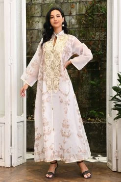 Caftan Marocain Luruxy Robes Abayas Brodées
