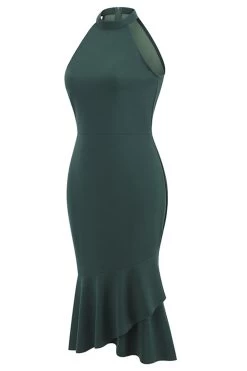 Halter Sheath Robe Noire Sans Manches Des Années 60 16 Halter Sheath Robe Noire Sans Manches Des Années 60 -Zapaka CGLLY30547 20Dark 20Green 20 2