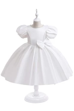 Robe De Fille En Satin Bordeaux Avec Nœud -Zapaka CGLLY30609 20White 20 1 2b4fd848 c4ac 4b16 93ae 6ecbc2a0220e