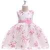 Robe De Soirée Pour Filles Rose Sans Manches Mignonne -Zapaka CGLLY30616 20Pink 20 1