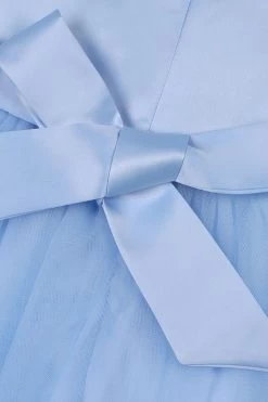 Une Ligne Bijou Col Tulle Vert Robe Fille -Zapaka CGLLY30685 20Blue 20 5