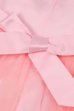 Une Ligne Bijou Col Tulle Vert Robe Fille -Zapaka CGLLY30685 20Pink 20 5