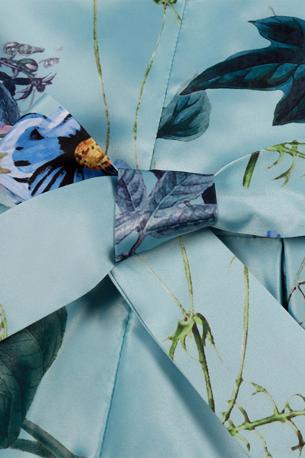 Une Ligne Bijou Col Bleu Clair Imprimé Robe Fille 6 Une Ligne Bijou Col Bleu Clair Imprimé Robe Fille – Image 4