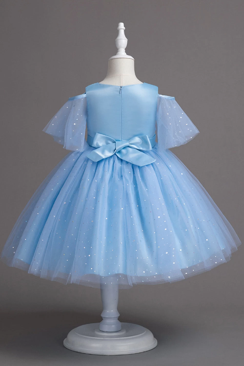 Une Ligne De L’épaule Burgundy Tulle Girl Dress 15 Une Ligne De L’épaule Burgundy Tulle Girl Dress – Image 13