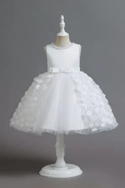 Champagne A Line Tulle Robe De Soirée Fleurie Sans Manches Avec Nœud 21 Champagne A Line Tulle Robe De Soirée Fleurie Sans Manches Avec Nœud -Zapaka CGLLY30706 20White 20 1 8d8bdd18 837e 40ba b8fc cd626db7a76f