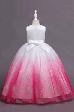 Robe Longue Fille Sans Manches Sans Manches Violettes -Zapaka CGLLY30708 20Fuchsia 20 2