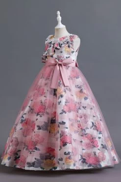 Robe Longue De Fille En Tulle De Fleur Bleue Avec Volants 20 Robe Longue De Fille En Tulle De Fleur Bleue Avec Volants -Zapaka CGLLY30713 20Blush 20 3 f1c5643d f142 434b 8c56 bb7dfc5cb9f1