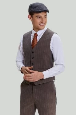 Coffee Pinstripe 3 Pièces Costumes De Bal Pour Hommes 10 Coffee Pinstripe 3 Pièces Costumes De Bal Pour Hommes -Zapaka CGMPHL0013 2 97befd50 511e 4afb 84bf c54ef8faf348
