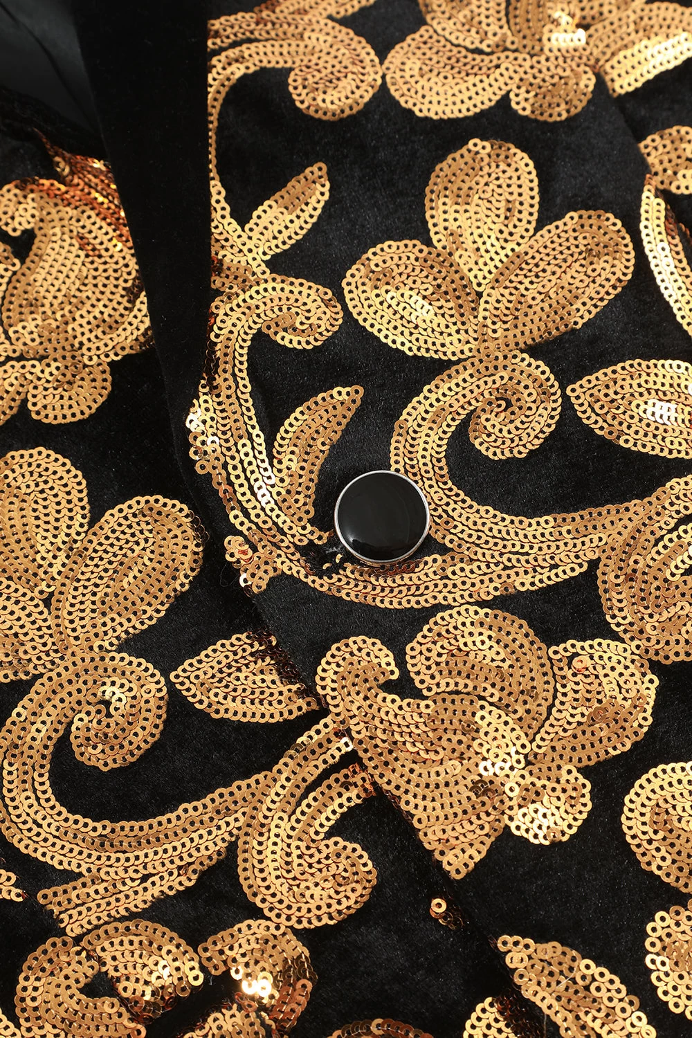 Blazer Slim Fit Solid One Button Veste De Costume Dorée Business Pour Homme 7 Blazer Slim Fit Solid One Button Veste De Costume Dorée Business Pour Homme – Image 5