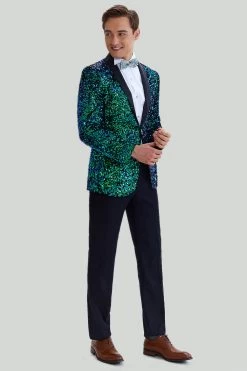 Veste Blazer à Paillettes Verte Pour Homme 13 Veste Blazer à Paillettes Verte Pour Homme -Zapaka CGMPHL0037 5 6ab2aa46 c544 4f38 beaf 1824077afde9