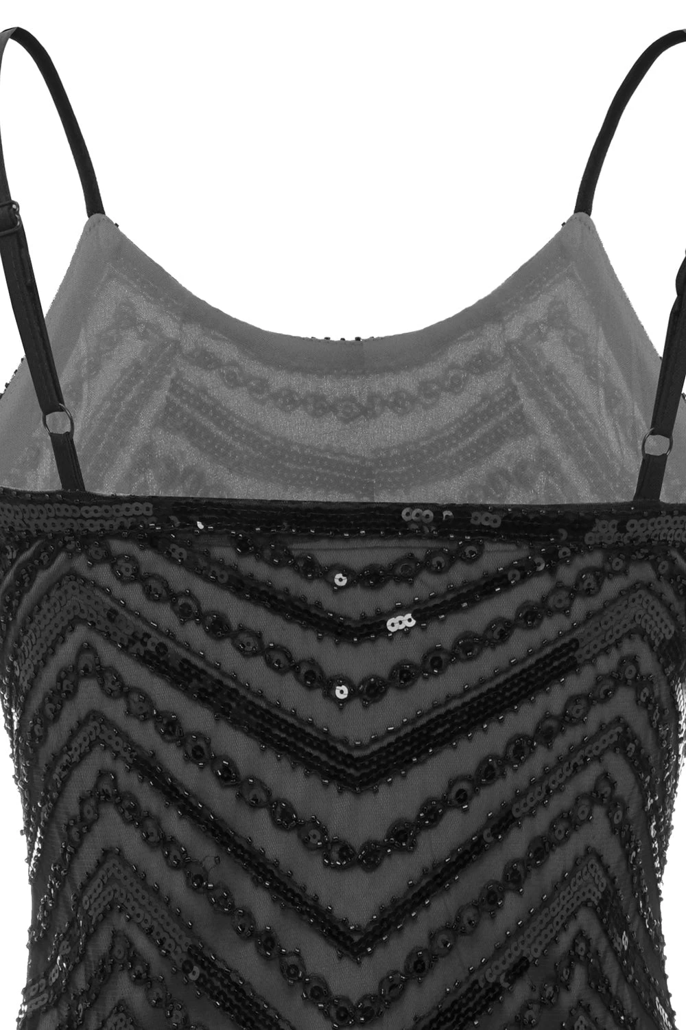 Robe à Paillettes Vintage Des Années 1920 à Franges 8 Robe à Paillettes Vintage Des Années 1920 à Franges – Image 6