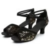 Sandale à Paillettes En Or Noir Des Années 20 -Zapaka CGZL221100 BlackGolden 1 first