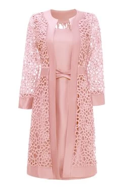 Deux Pièces Manches Longues Robe Mère De Mariée