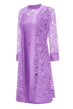 Deux Pièces Manches Longues Robe Mère De Mariée -Zapaka CGZL221230 Purple 3 02f8606d 1bbe 4b59 93d1 c8b1099ebdfd