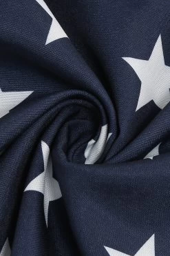 Retro Style Halter Navy Robe Vintage -Zapaka CGZL2218737 20Navy 6