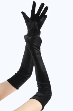 Gants De Fête Noirs Des Années 1920